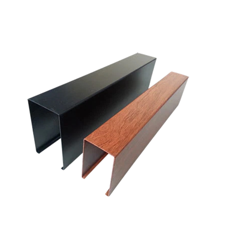 How can U-shaped aluminum square tubes be used as frames or supports for structural fastening in glass curtain walls, sunrooms, or skylights?